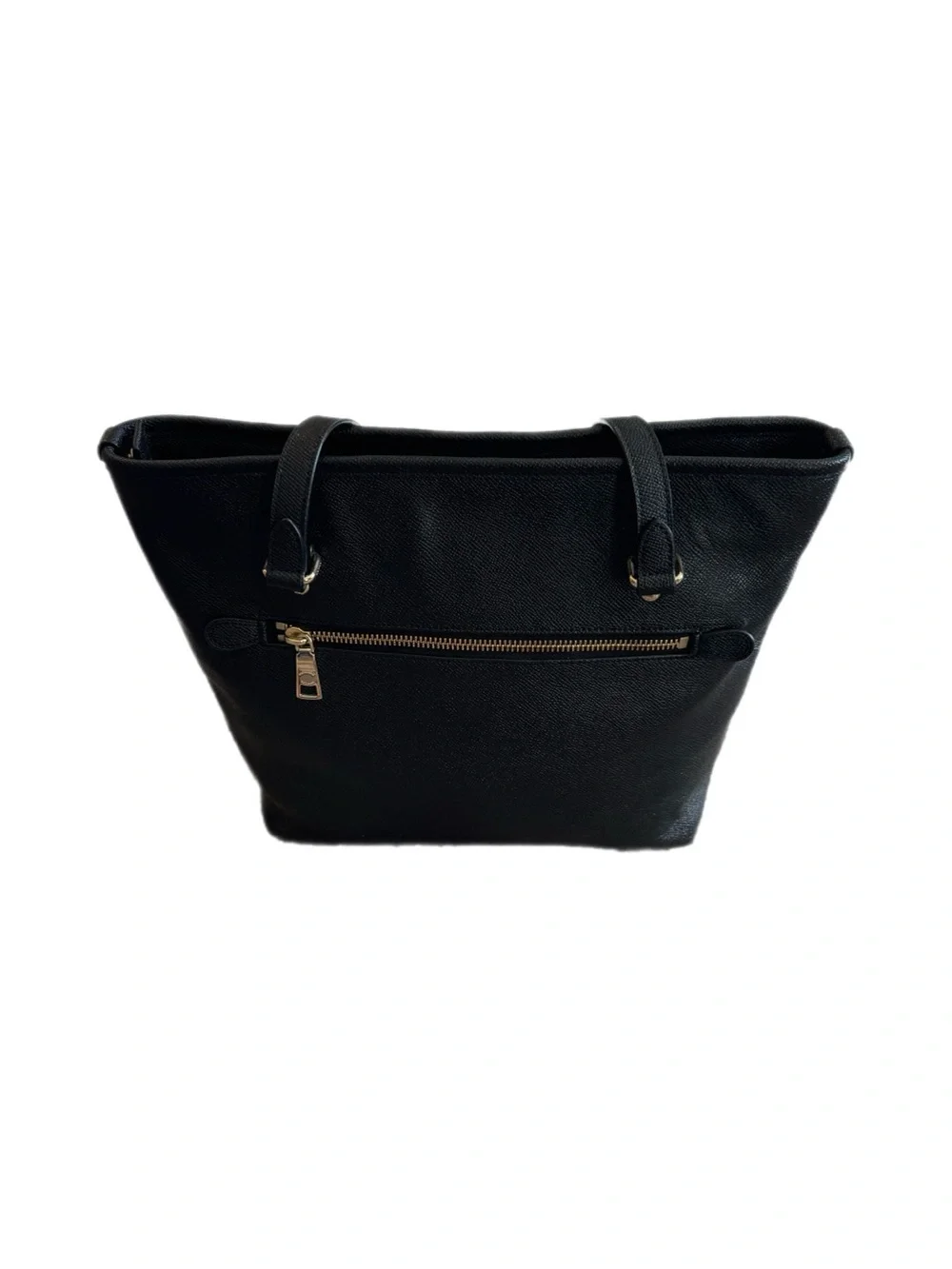 Coach city zip Black Tote with Gold Hardware excellent